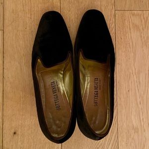 Bottega Veneta Vintage Velvet Heeled Loafer